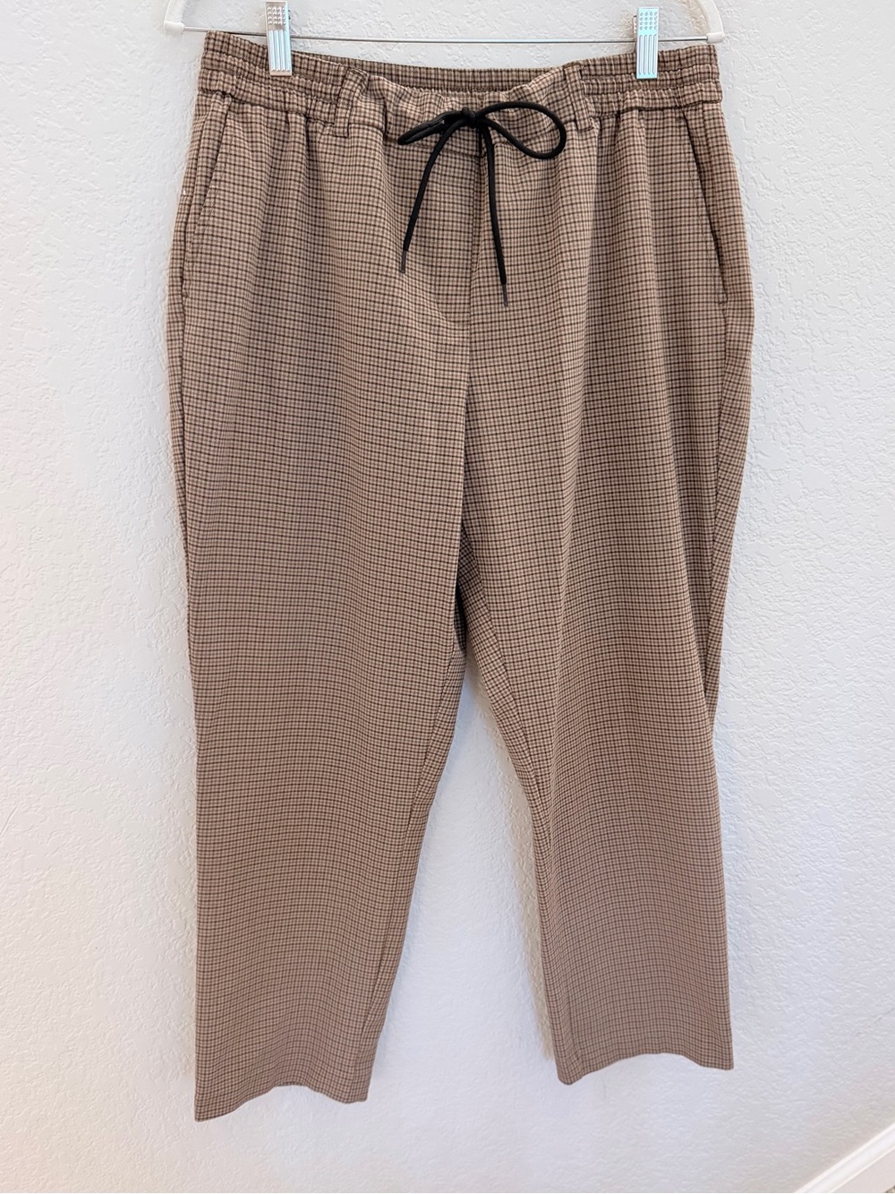 Maison d’Amelie Paris Houndstooth Drawstring Pants — Size XL